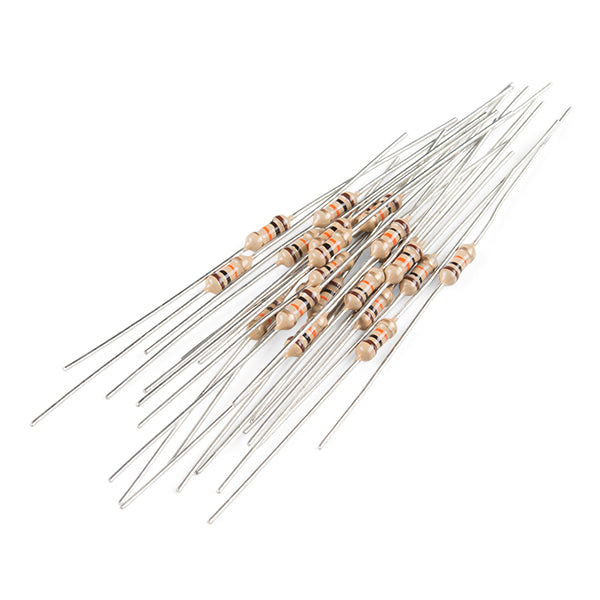 10K Ohm 1/4 Watt PTH Resistor - 20 pack (Thick Leads)