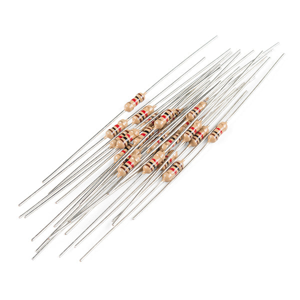 1K Ohm 1/4 Watt PTH Resistor - 20 pack (Thick Leads)