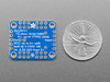 Angled shot of blue, square-shaped PWM LED driver board.