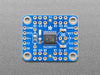 Angled shot of blue, square-shaped PWM LED driver board.