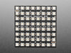 Adafruit NeoPixel NeoMatrix 8x8 - 64 RGB LED Pixel Matrix lit up rainbow