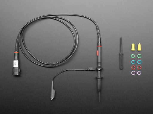 Top down view of a Oscilloscope Probe 100MHz.