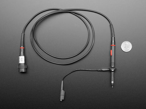 Top down view of a Oscilloscope Probe 100MHz.