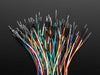 Bundle of multi-colored multi-length wire jumpers