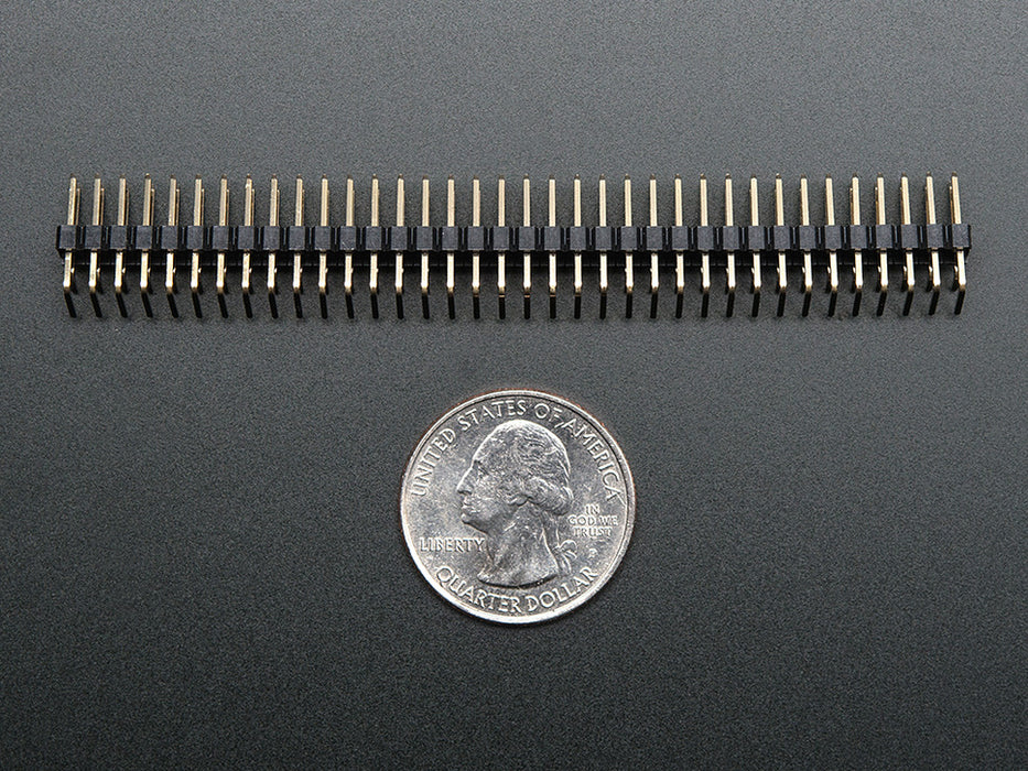 Break-away 0.1 inch 36-pin strip dual right-angle male header