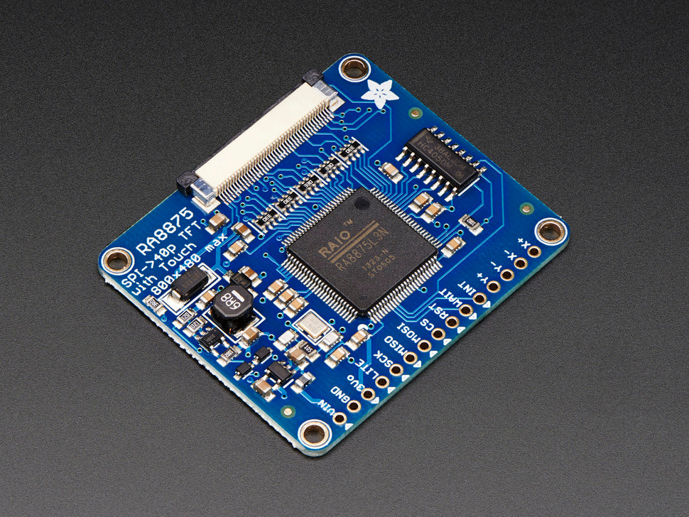 RA8875 Driver Board for 40-pin TFT Touch Displays - 800x480 Max — Robot ...