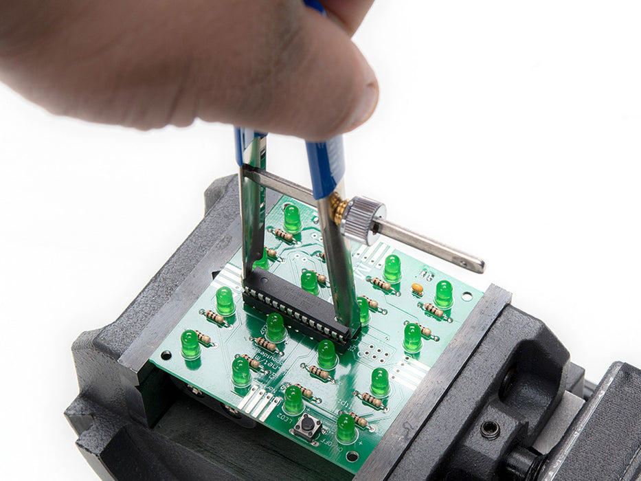 IC Extraction Tool with two grabbers and center screw