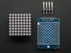 Adafruit Mini 8x8 LED matrix w/I2C Backpack- Pure Green.