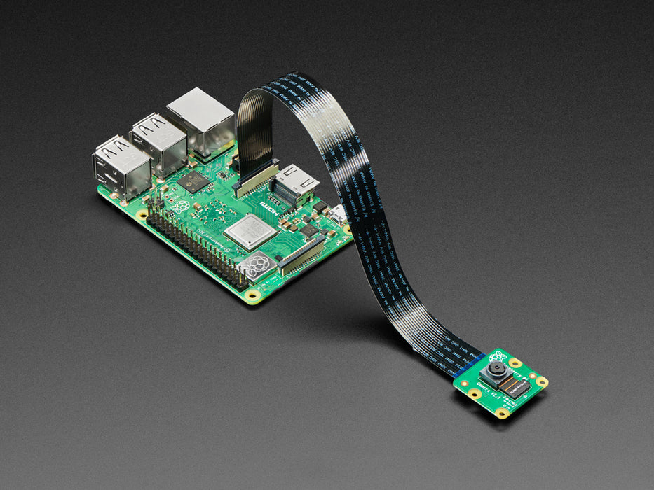 Angled shot of Flex Cable for Raspberry Pi Camera or Display - 300mm / 12".