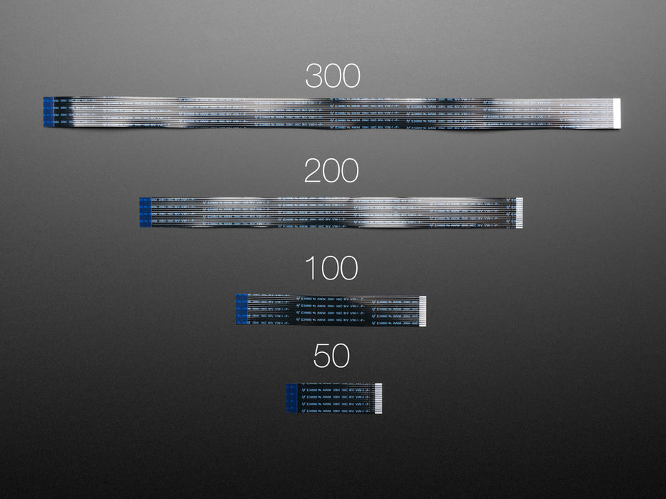 Angled shot of Flex Cable for Raspberry Pi Camera or Display - 300mm / 12"