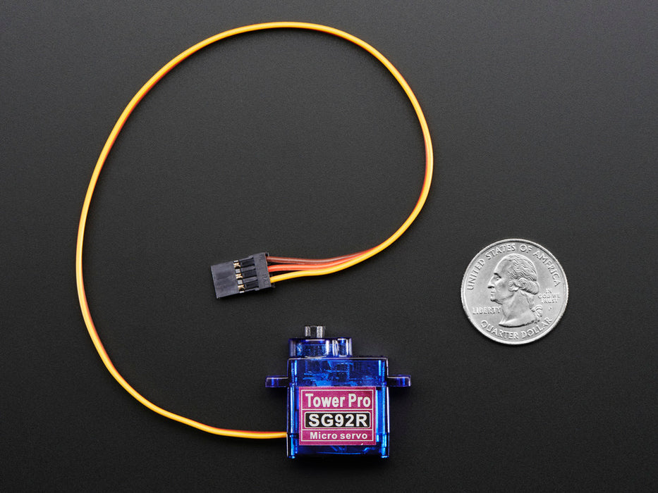 Micro servo with three pin cable