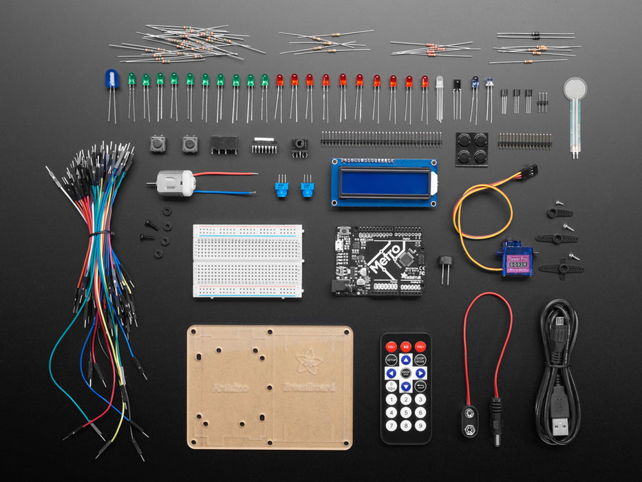 Adafruit MetroX Classic Kit - Experimentation Kit for Metro 328 with lots of components, and booklet