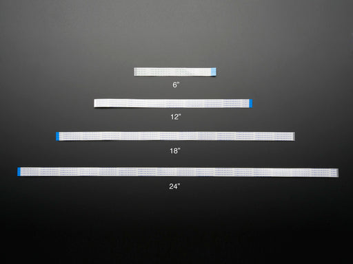 Angled shot of Flex Cable for Raspberry Pi Camera or Display - 24" / 610mm.