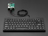 Mini Chiclet Keyboard - USB Wire. Black colored, in use