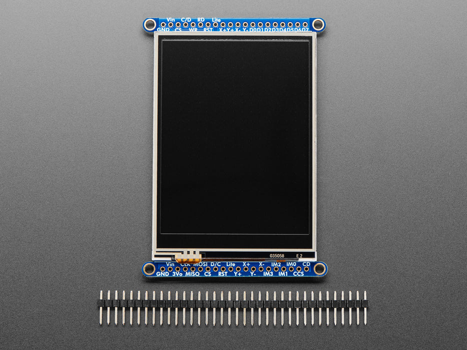 TFT breakout wired to arduino, hand drawingo of a heart using touchscreen