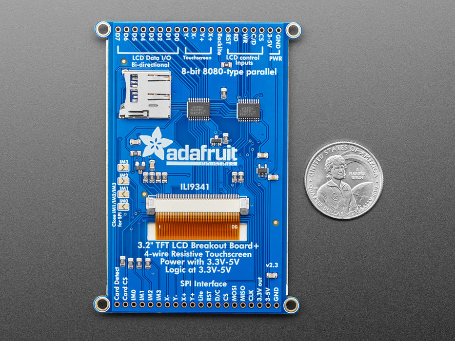 TFT breakout wired to arduino, hand drawingo of a heart using touchscreen