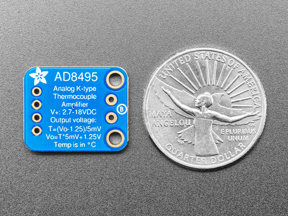 Analog Output K-Type Thermocouple Amplifier - AD8495 Breakout — Robot Italy