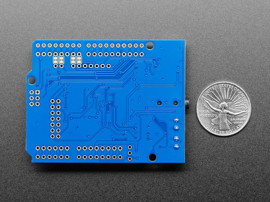 Adafruit "Music Maker" MP3 Shield for Arduino w/3W Stereo Amp connected to a set of speakers. 