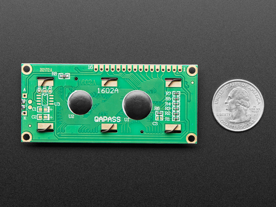 Character LCD with 16x2 characters, with header and potentiometer