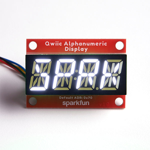 SparkFun Qwiic Alphanumeric Display - White