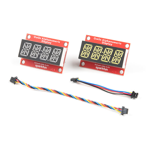 SparkFun Qwiic Alphanumeric Starter Kit - Red and White