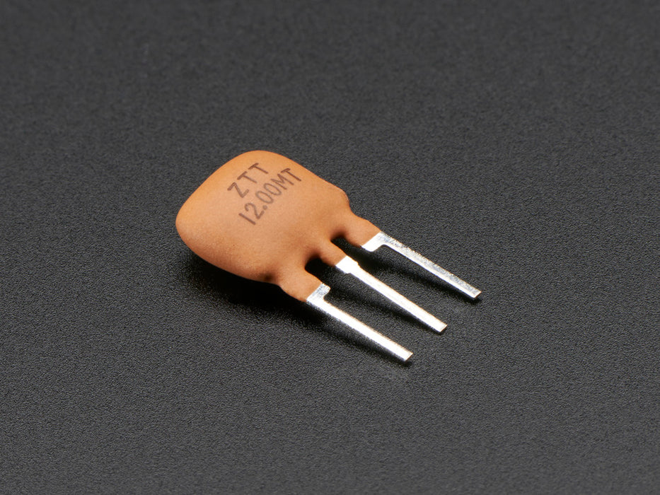 Three pin 12 MHz Ceramic Resonator