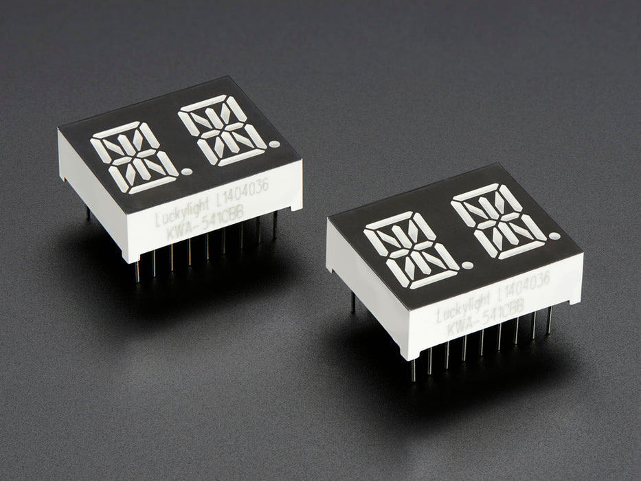 Alphanumeric Display Casing Dual Alphanumeric Display - Blue 0.54