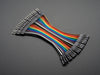 Angled shot of Premium Female/Male 'Extension' Jumper Wires - 20 x 3