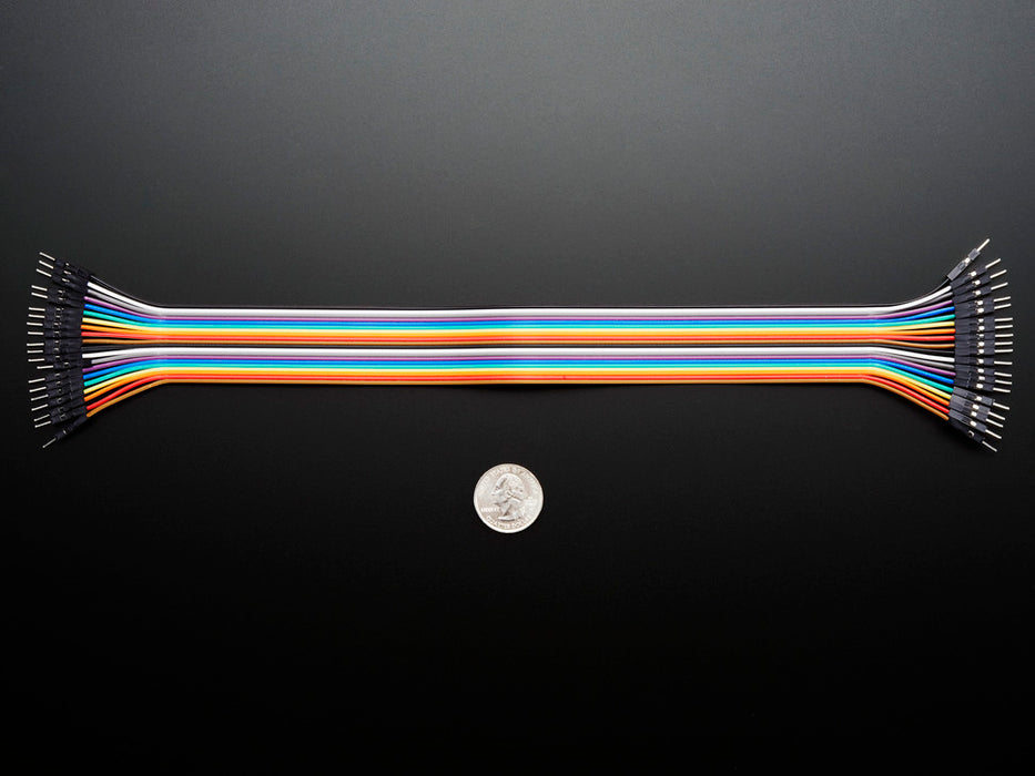 Premium Male/Male Jumper Wires - 20 x 12 (300mm) folded over