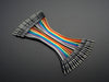 Angled shot of Premium Male/Male Jumper Wires - 20 x 12 (300mm)