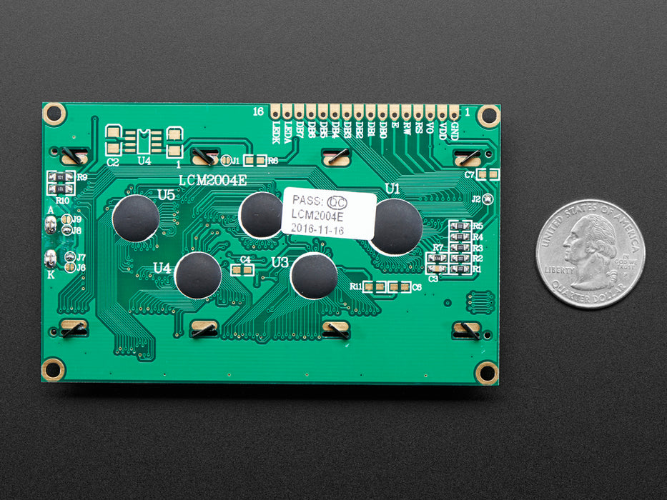 Character LCD with 20x4 characters, with header and potentiometer