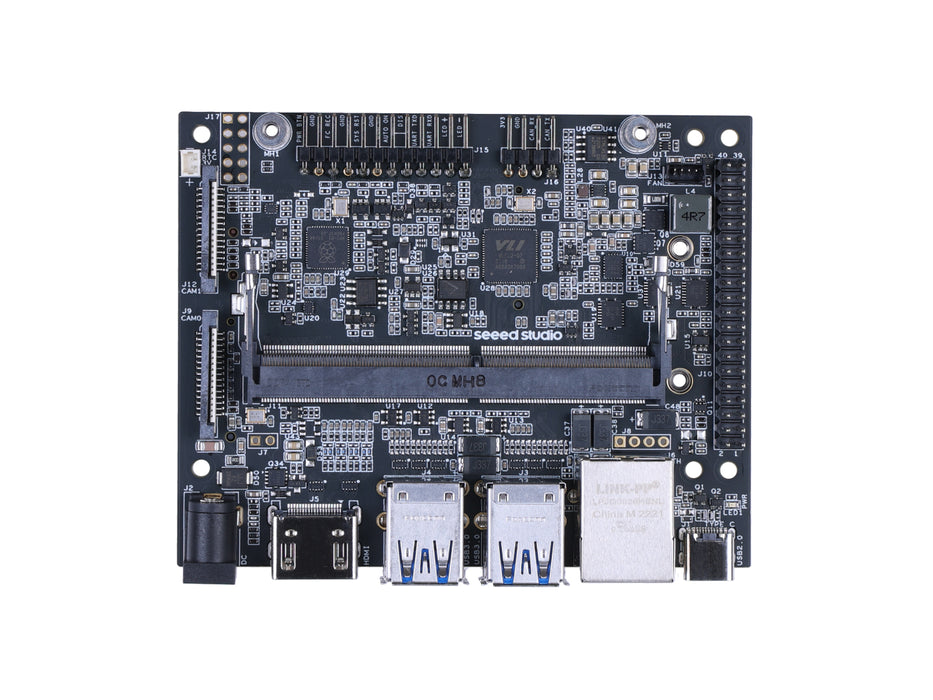 reComputer J401 Carrier Board - Jetson Orin NX/Orin Nano supported, 4x USB, 1x GbE, M.2 Key M, M.2 Key E, 2 x CSI, HDMI 2.1