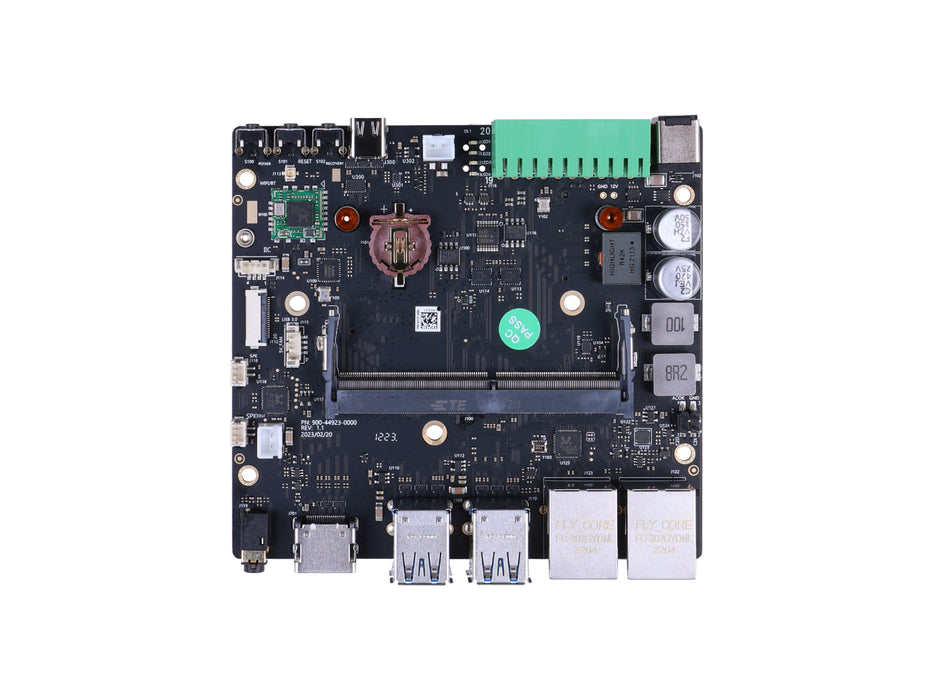 A607 Carrier Board for Jetson Orin NX/Nano - 2x GbE, CAN/RS232/RS485, 6x USB, M.2 Key M, WiFi/BlueTooth, 12-36V DC