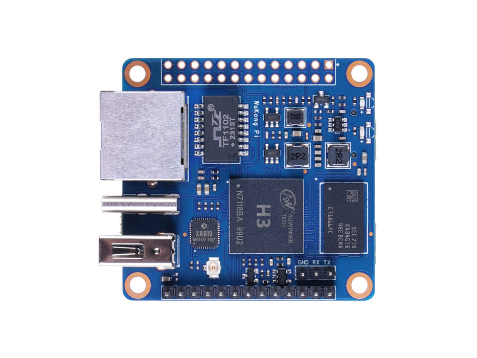 WuKong Board H3 Zero - quad-core Cortex-A7 CPU and Mali400MP2 GPU and USB OTG, WIFI and Ethernet, 26 GPIO pins, Android, Ubuntu supported, compact size