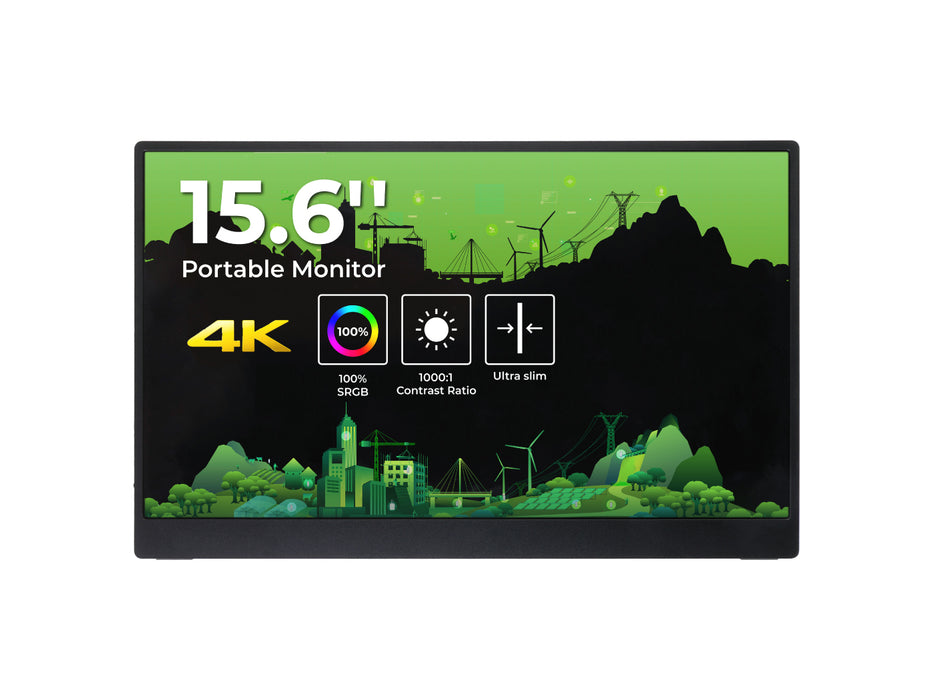 15.6inch Monitor - 4K, IPS, 16:9, HDR, 100%sRGB, mini HDMI, Type-C, speaker, Compatible for Raspberry Pi/Nvidia Jetson/PC/reRouter