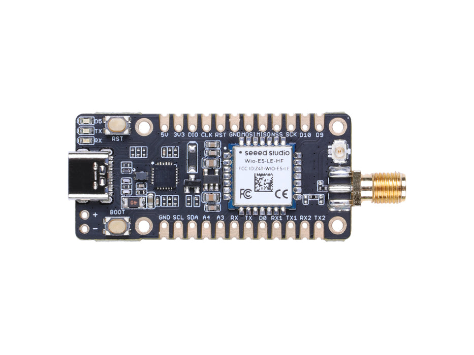 Wio-E5-LE mini Dev Board - STM32WLE5JC, ARM Cortex-M4 and SX126x embedded, supports LoRaWAN on EU868 & US915