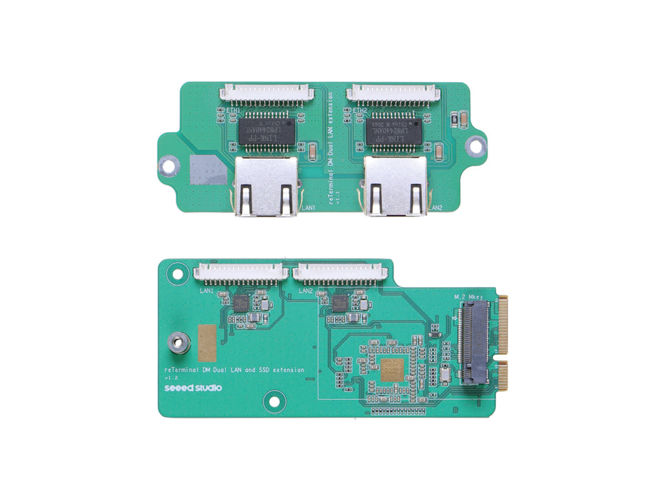 reTerminal DM Dual LAN and SSD extension - dual 1 Gigabit Ethernet ports, one NVMe SSD connector(SSD not included)