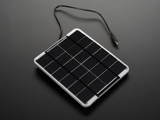 Angled shot of a Medium 6V 2W Solar panel. 