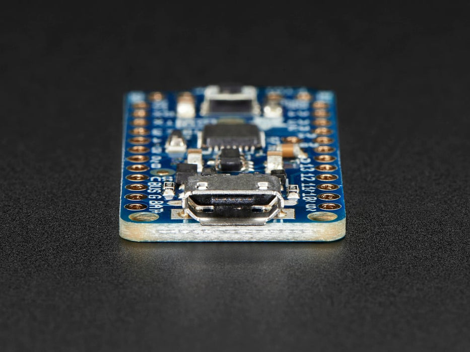 Top of Adafruit Pro Trinket - 3V 12MHz.