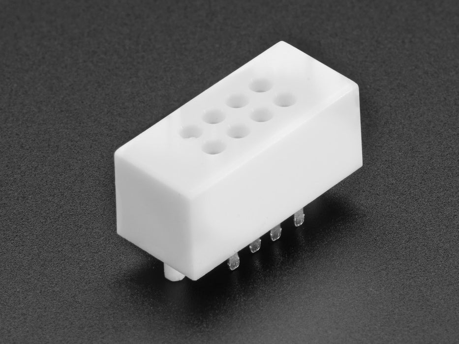 Angled shot of Mini Solderless Breadboard - 2x4 Points.