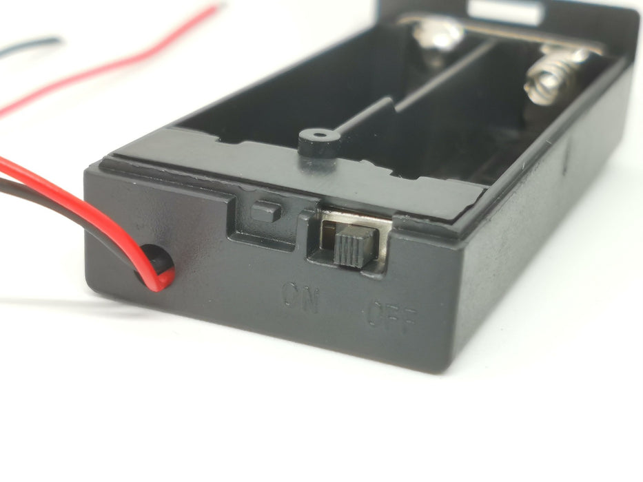 18650 Battery Holder Case - 2 Slot with Switch