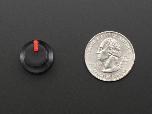 Potentiometer Knob of Soft Touch rubber with red indicator line