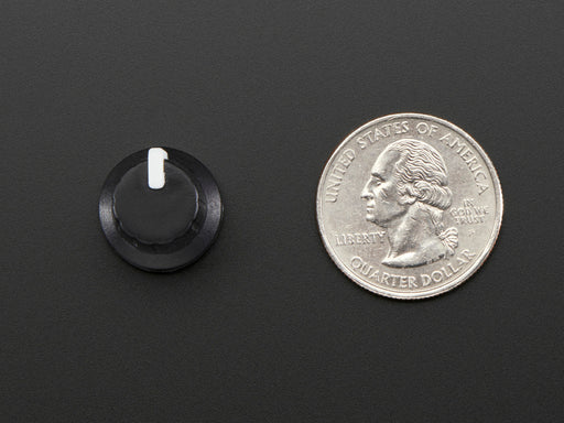 Potentiometer Knob of Soft Touch rubber with white indicator line