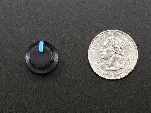 Potentiometer Knob of Soft Touch rubber with blue indicator line