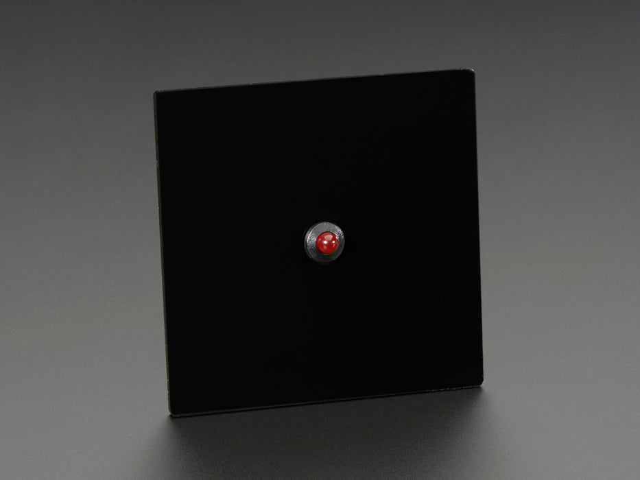 5mm Plastic Bevel LED Holder with Red LED installed