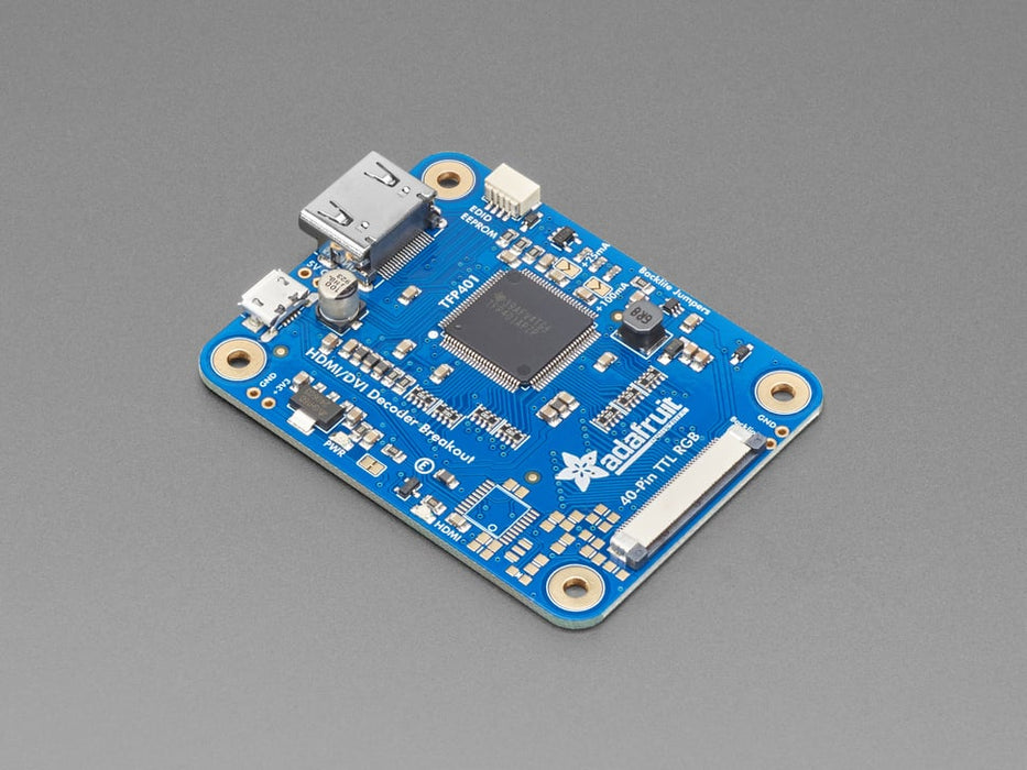 Retangular Hdm TFP401 HDMI/DVI Decoder to 40-Pin TTL Breakout - Without Touch — Robot ...