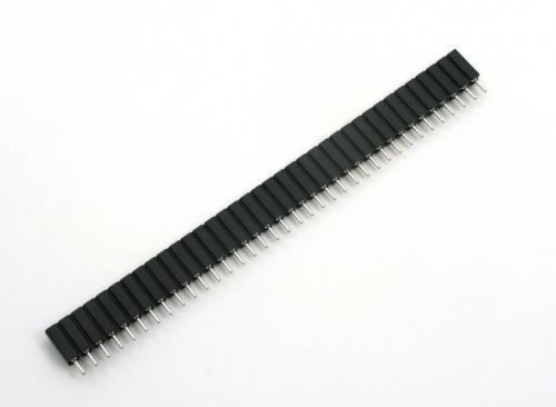 Female strip, rounded - 0,1" pitch - 36pin