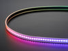 Curved NeoPixel LED strip with each LED a different color