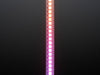 Curved NeoPixel LED strip with each LED a different color