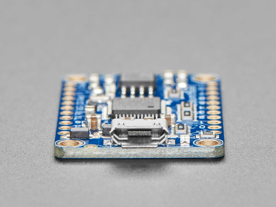 Angled shot of blue rectangular audio FX sound board.